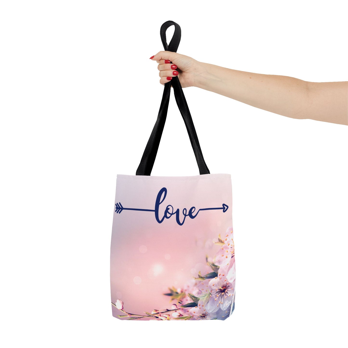 Tote Bag: - Floral Love Design