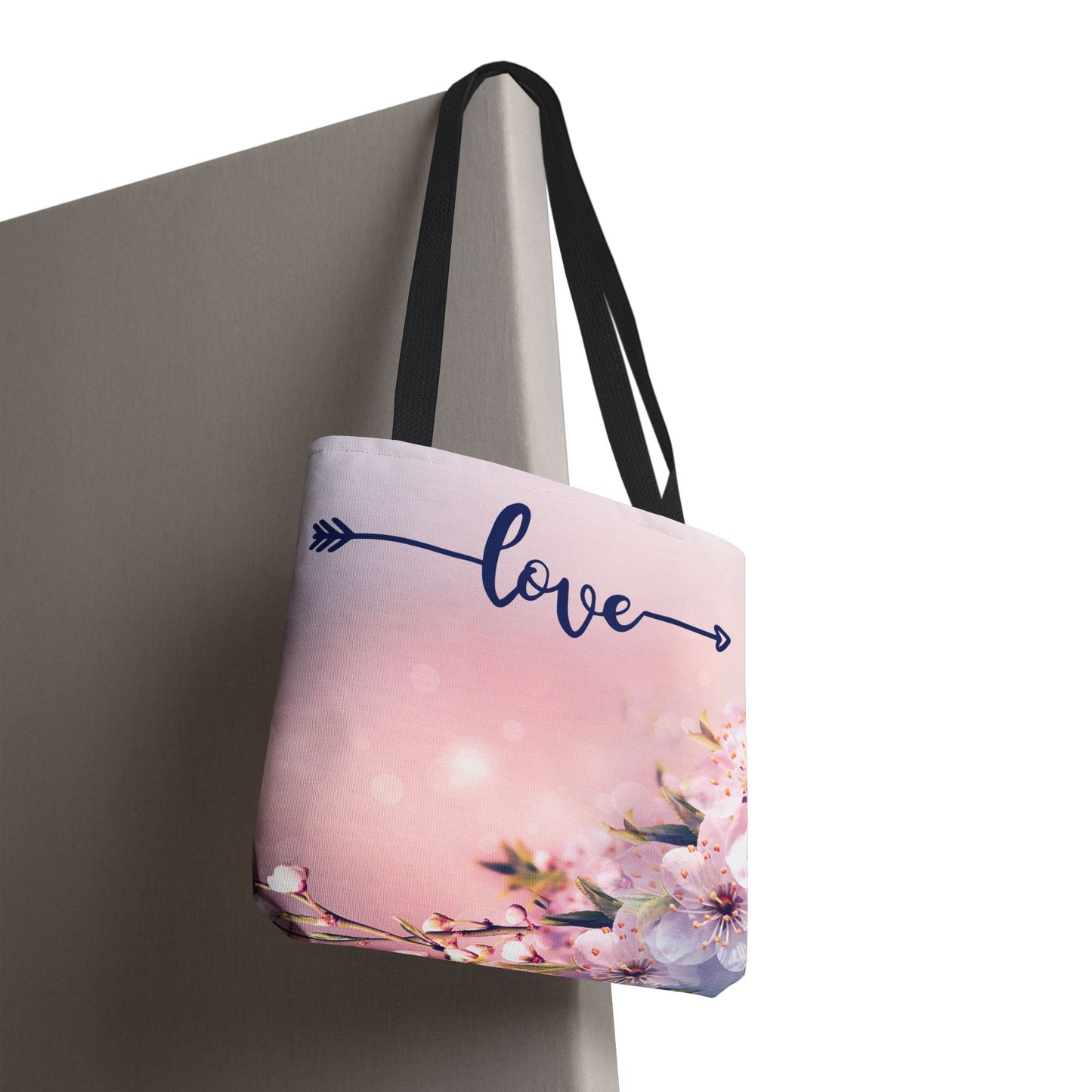 Tote Bag: - Floral Love Design