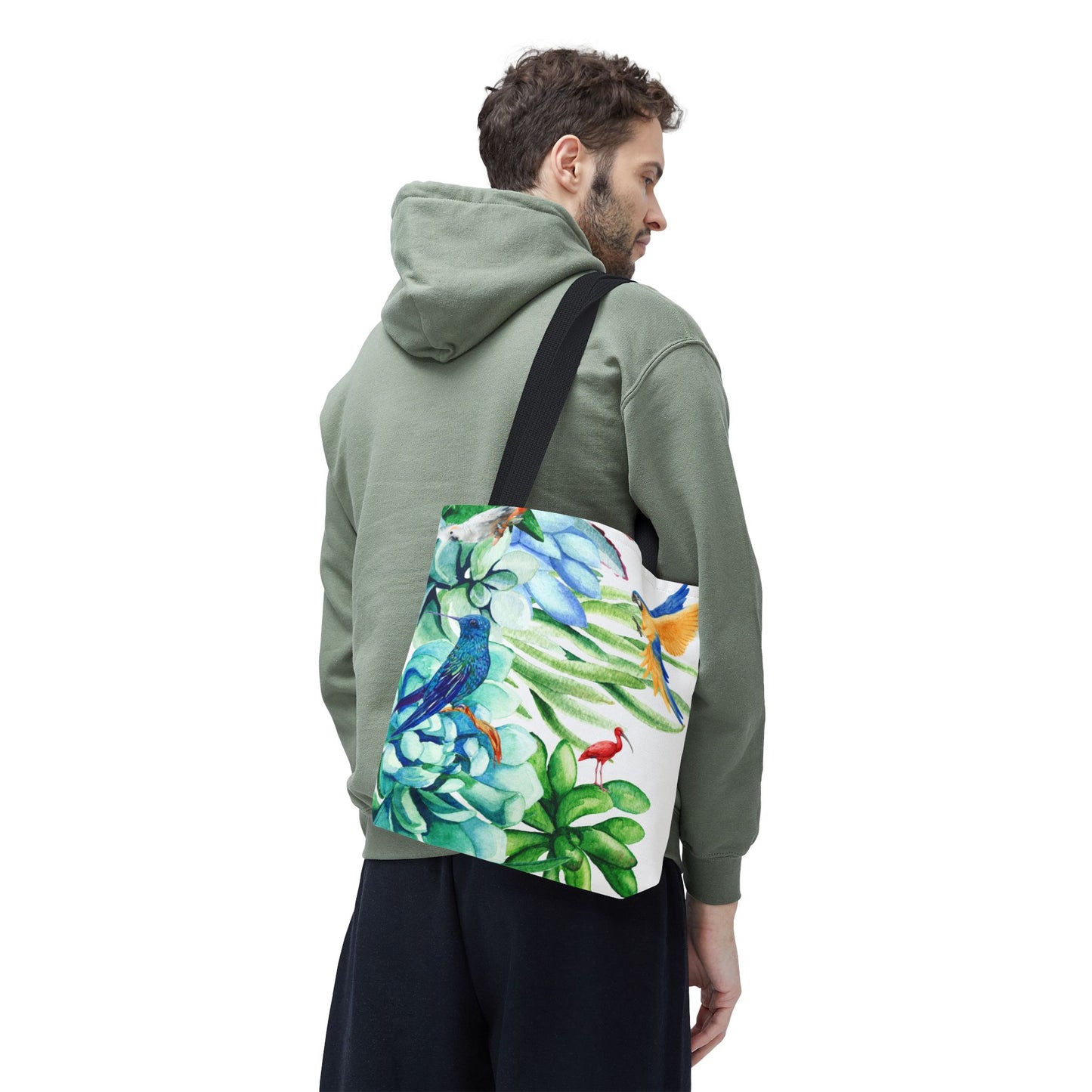 Tote Bag: Tropical Birds Design