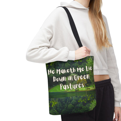 Tote Bag: Psalm 23 Design