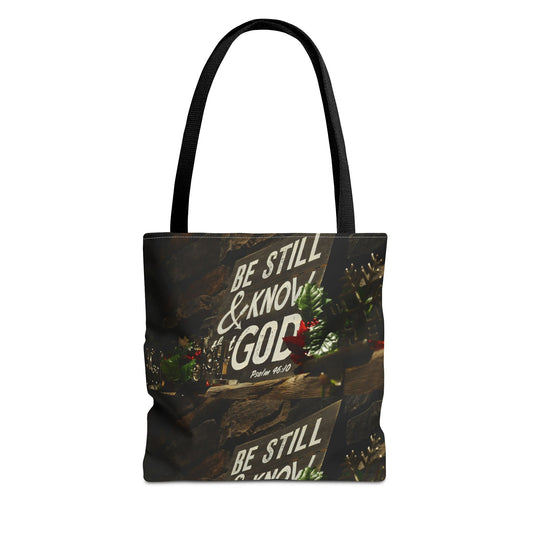 Tote Bag: Be Still & Know Design